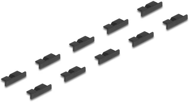 Delock 64243 64243 Stofbescherming voor USB 3.0 type micro-B-bus zonder handgreep 10 stuks zwart 1 stuk(s)-1