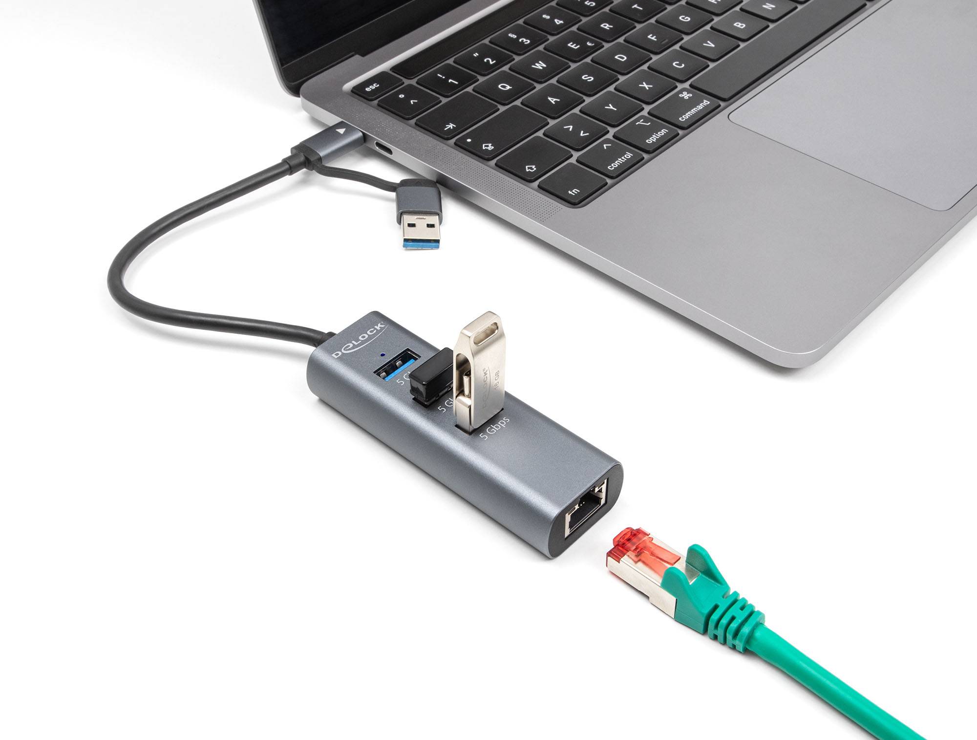 Delock 64282 USB-hub Geschikt voor merk (dockingstation): Universeel-3