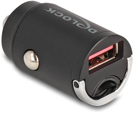 Delock 64277 USB-oplader 18 W 1x USB-A  Zwart Auto, Vrachtwagen Snellader