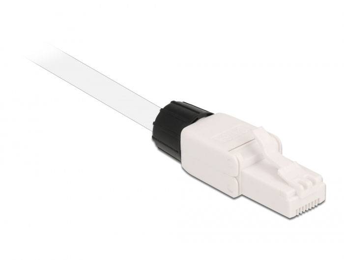 Delock 86978 RJ45-stekker CAT.6A UTP zonder gereedschap 86978 Aantal polen (sensoren) 8P8C Wit 1 stuk(s)-3