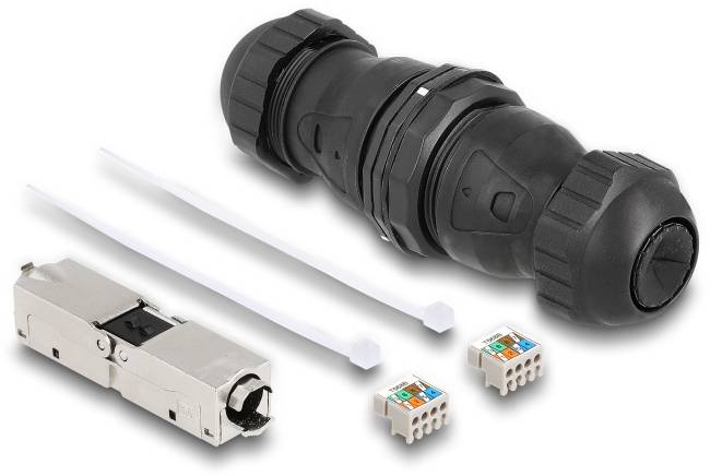 Delock Connector Netwerk Adapter Kabel [1x LSA - 1x LSA] 0 mm Zwart-2