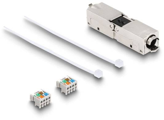 Delock Connector Netwerk Adapter Kabel [1x LSA - 1x LSA] 0 mm Zwart-4