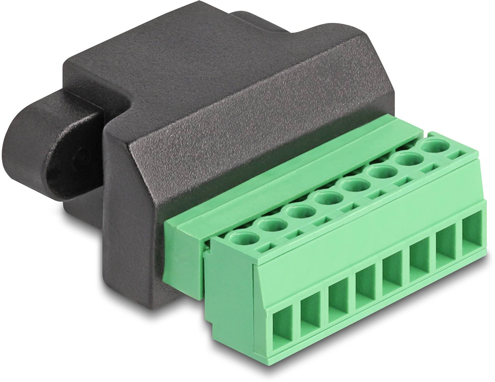 Delock RJ45 Netwerk Adapter Kabel [1x RJ45-bus - 1x Bus] Zwart, Groen-1