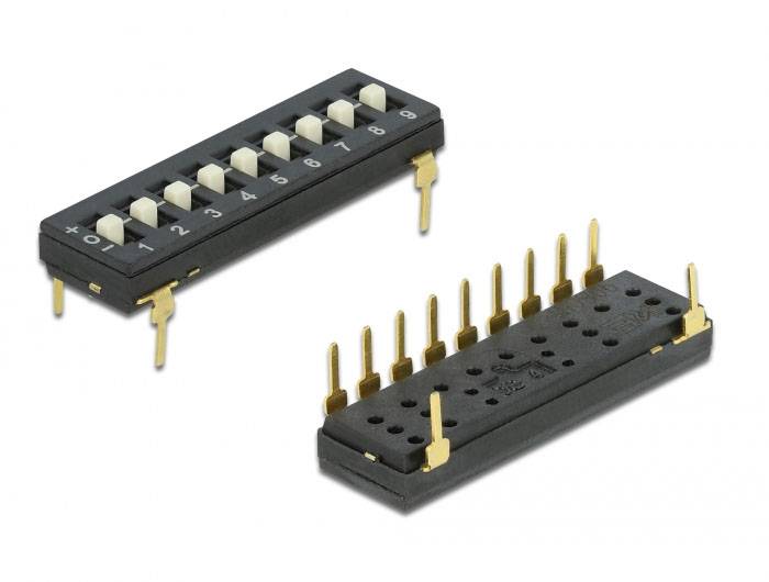 Delock 66309 66309 DIP-schakelaar Tri-State 1 stuk(s) Bundle-2