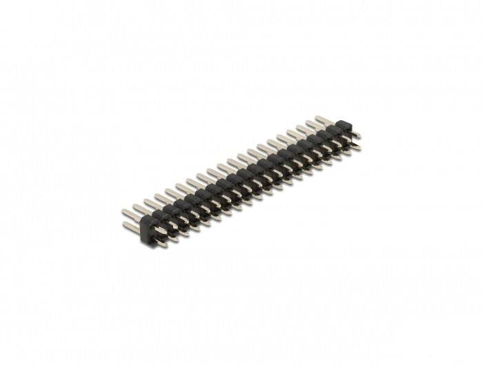 Delock Male header (standaard) Aantal rijen: 2 Aantal polen per rij: 20 66699 1 set(s) Bag-0