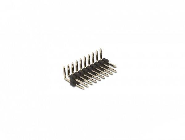 Delock Male header (standaard) Aantal rijen: 2 Aantal polen per rij: 10 66701 1 set(s) Bag