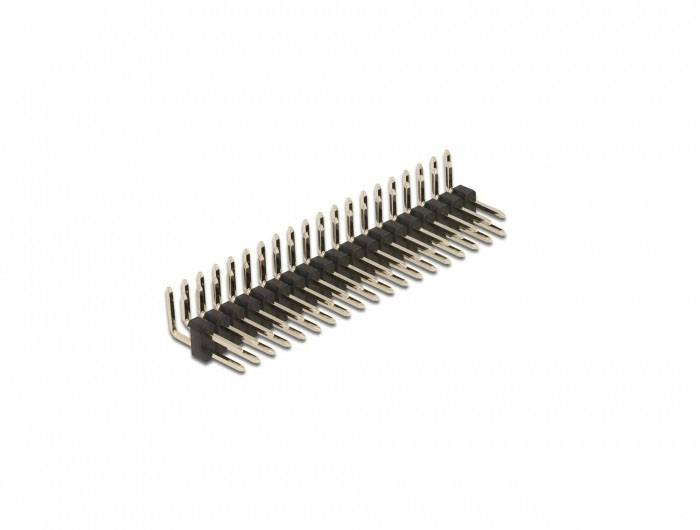 Delock Male header (standaard) Aantal rijen: 2 Aantal polen per rij: 20 66702 1 set(s) Bag-0