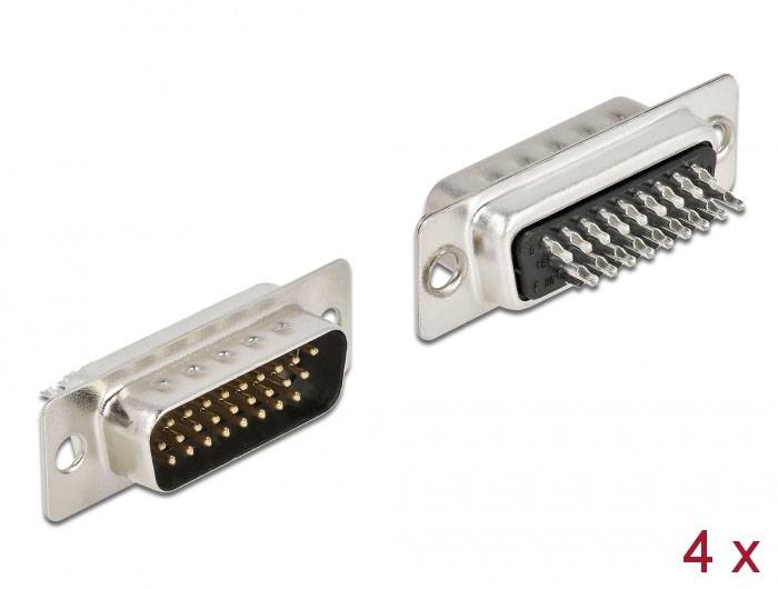 Delock 66706 D-sub connector - 4 stuk(s) Bag-1