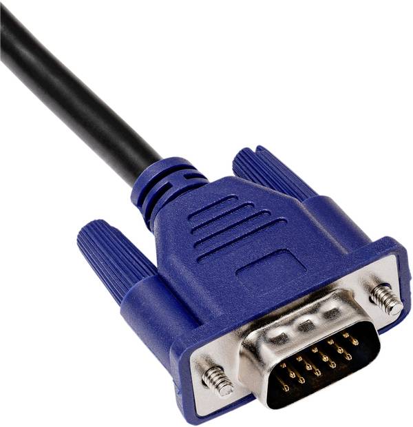 Akyga AK-AV-07 VGA-kabel VGA Aansluitkabel 3.0 m Zwart Met Ferrietkern