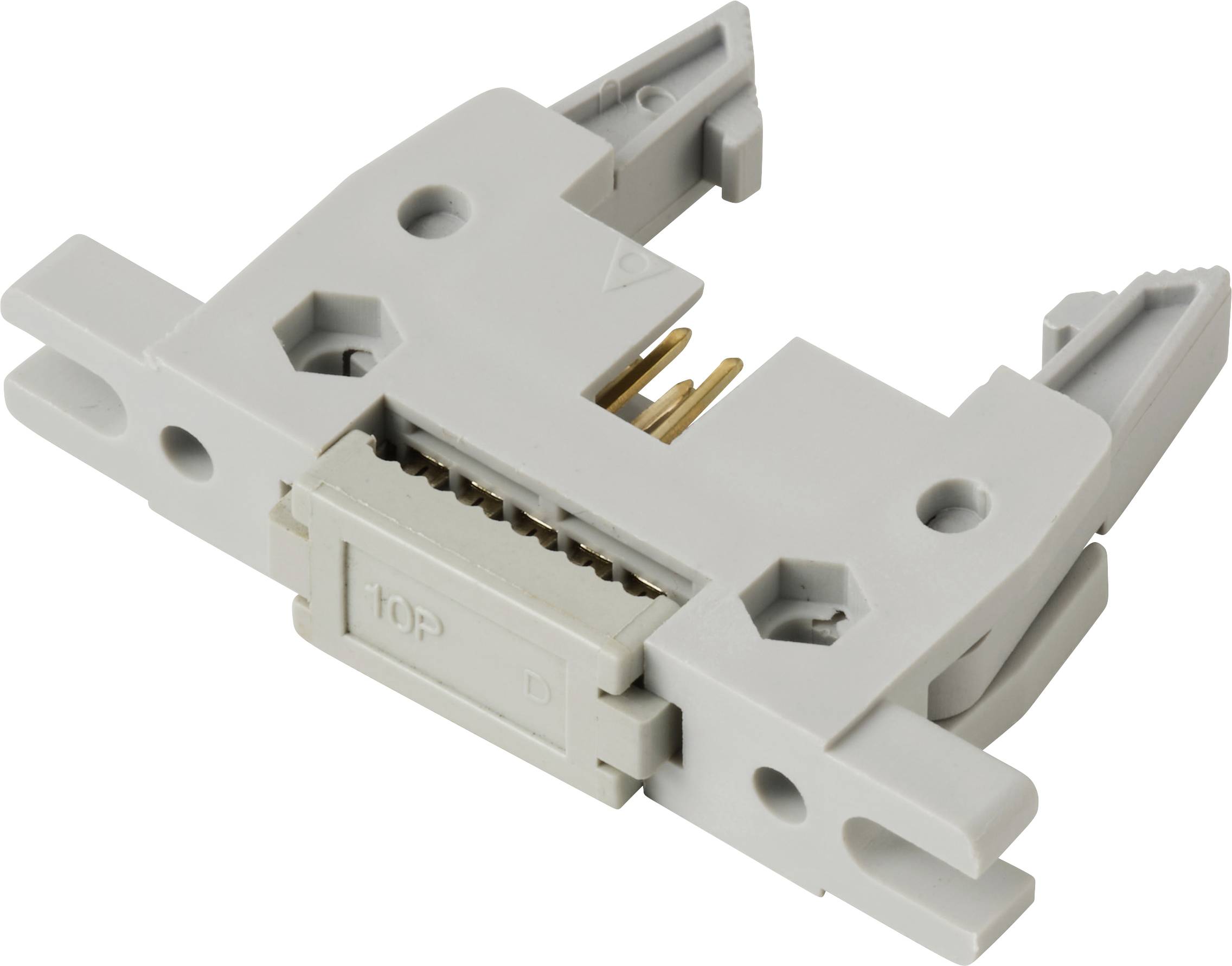 TRU COMPONENTS TC-13537780 Pinconnector Met hendel lang Rastermaat: 2.54 mm Totaal aantal polen: 10 Aantal rijen: 2 1 st-0