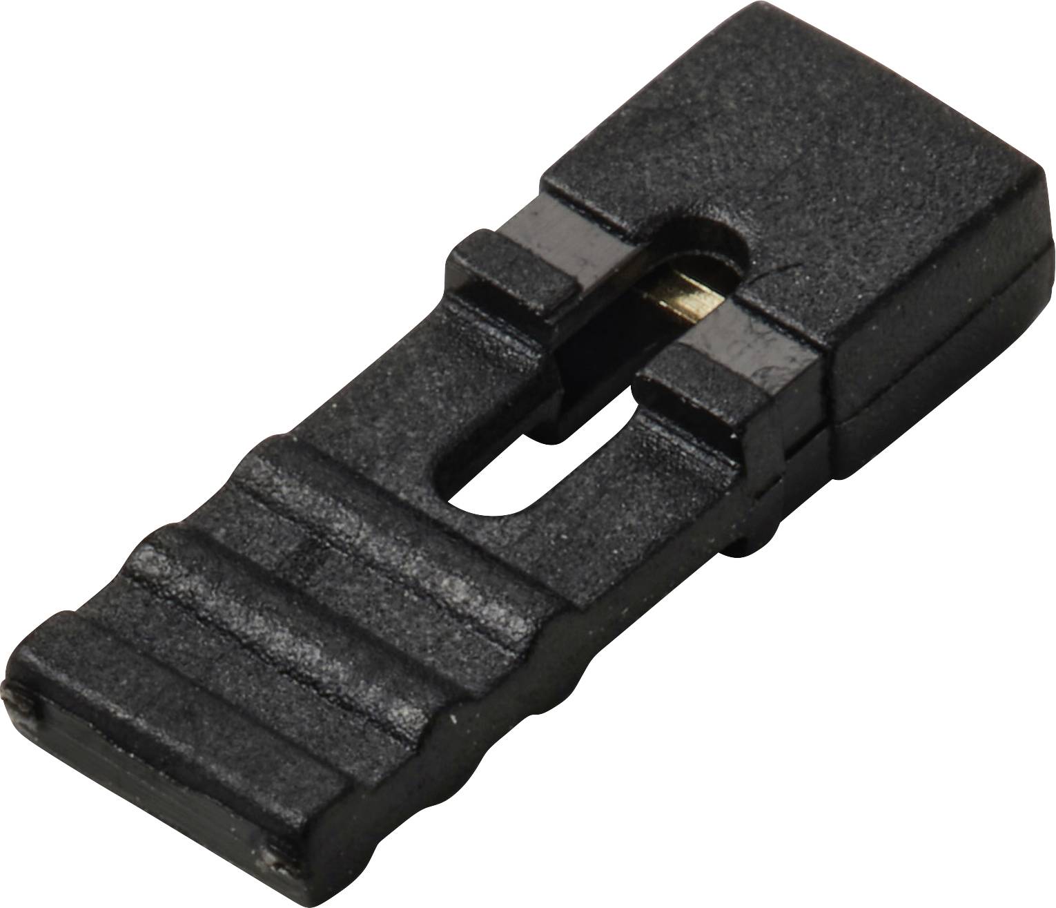 TRU COMPONENTS TC-13537824 Kortsluitingsbrug Rastermaat: 2 mm Aantal polen per rij:2 Inhoud: 1 stuk(s)-0