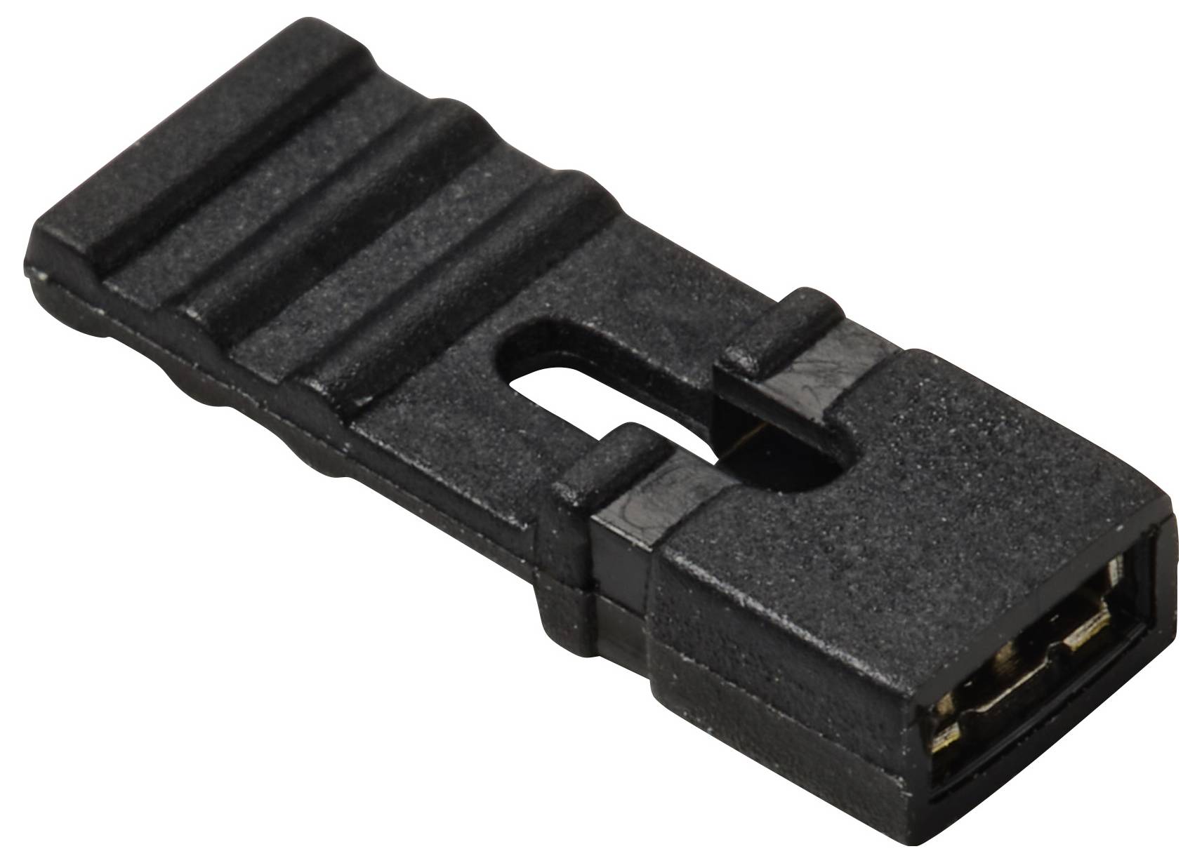 TRU COMPONENTS TC-13537824 Kortsluitingsbrug Rastermaat: 2 mm Aantal polen per rij:2 Inhoud: 1 stuk(s)-1