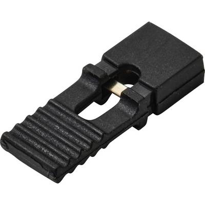 TRU COMPONENTS TC-13537828 Kortsluitingsbrug Rastermaat: 2.54 mm Aantal polen per rij:2 Inhoud: 1 stuk(s)-0