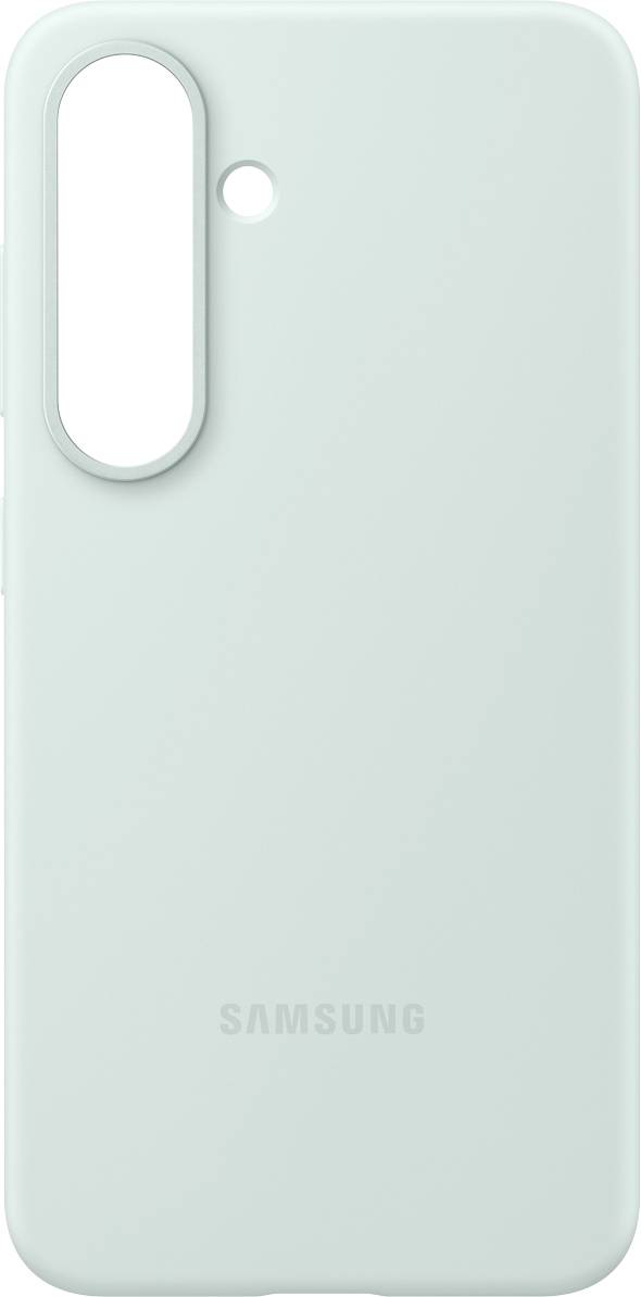 Mint groene Samsung telefoonhoes met camera-uitsparing.