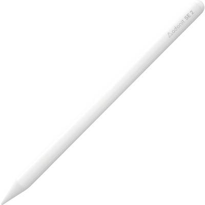 Een witte digitale stylus met het opschrift 'adonit SE 2', geschikt voor tekenen of schrijven op touchscreens.