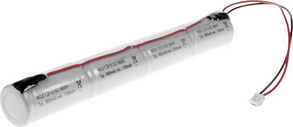 Mexcel NS1800SCH Accupack Aantal cellen: 4 Batterijgrootte: Sub-C Geschikt voor hoge temperaturen, Stekker NiCd 4.8 V 1800