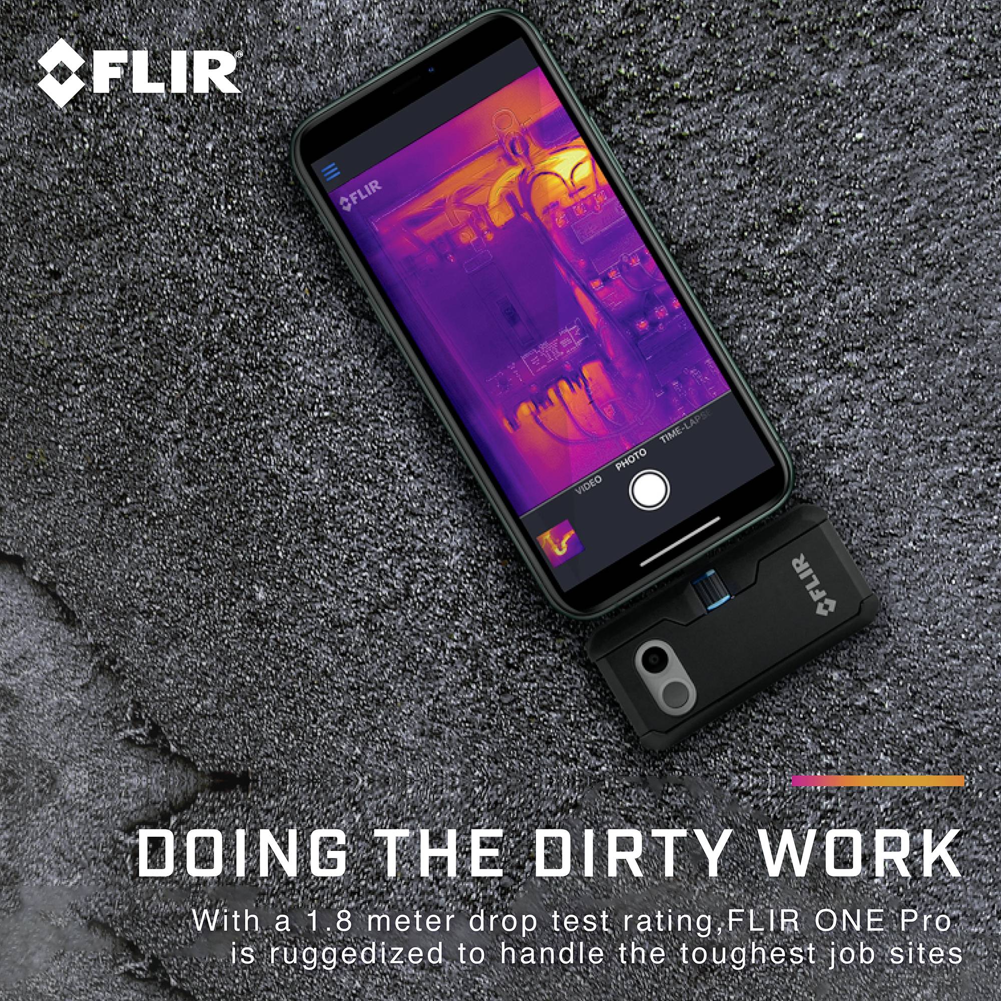 FLIR One Pro iOS USB-C Warmtebeeldcamera 160 x 120 Pixel 8.7 Hz MSX-4