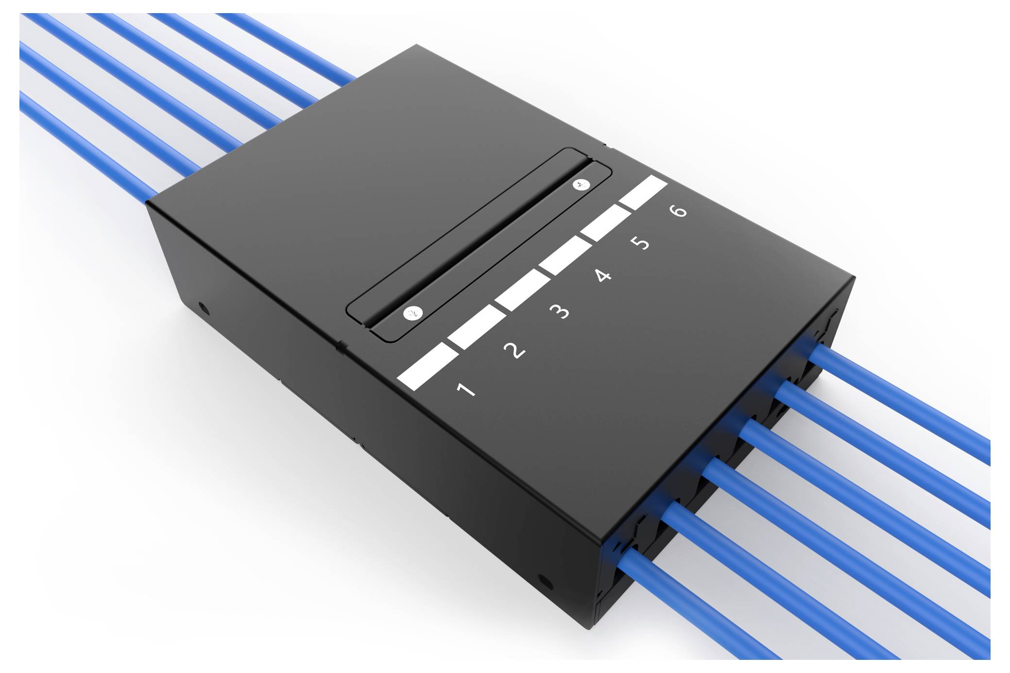 Digitus DN-93708-6 RJ45-moduledrager Keystone Zonder connectoren 1 stuk(s)-2