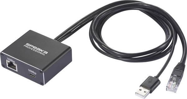 SpeaKa Professional SP-GNS-200 Netwerkadapter/Hub  1 GBit/s USB-C, RJ45