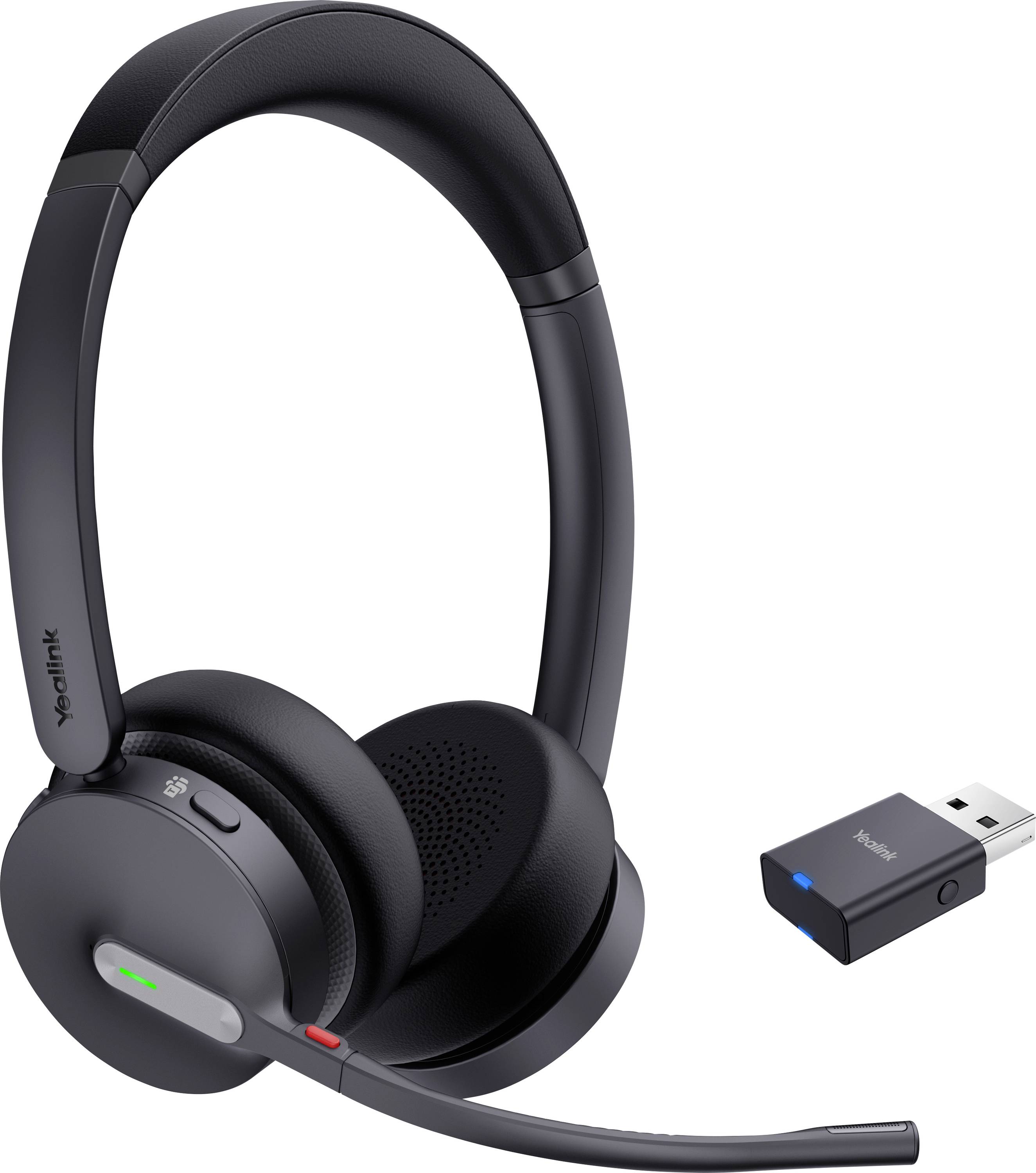 Yealink Yealink Headset WH64 Hybrid Dual Teams On Ear headset DECT Stereo Zwart Headset Computer-0