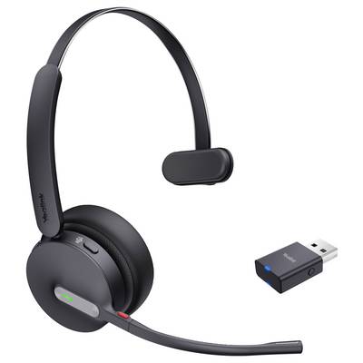 Yealink Yealink Headset WH64 Hybrid Mono Teams On Ear headset Bluetooth Mono Zwart Ruisonderdrukking (microfoon) Microso-1