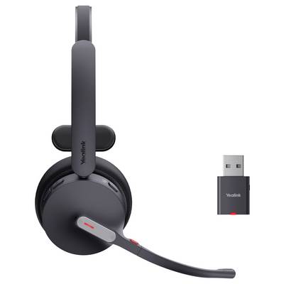 Yealink Yealink Headset WH64 Hybrid Mono Teams On Ear headset Bluetooth Mono Zwart Ruisonderdrukking (microfoon) Microso-2