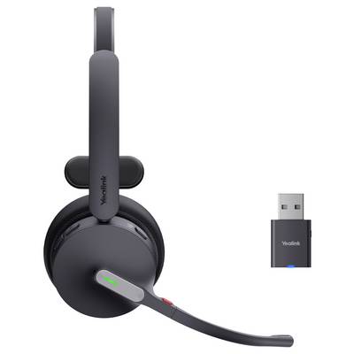 Yealink Yealink Headset WH64 Hybrid Mono Teams On Ear headset Bluetooth Mono Zwart Ruisonderdrukking (microfoon) Microso-4