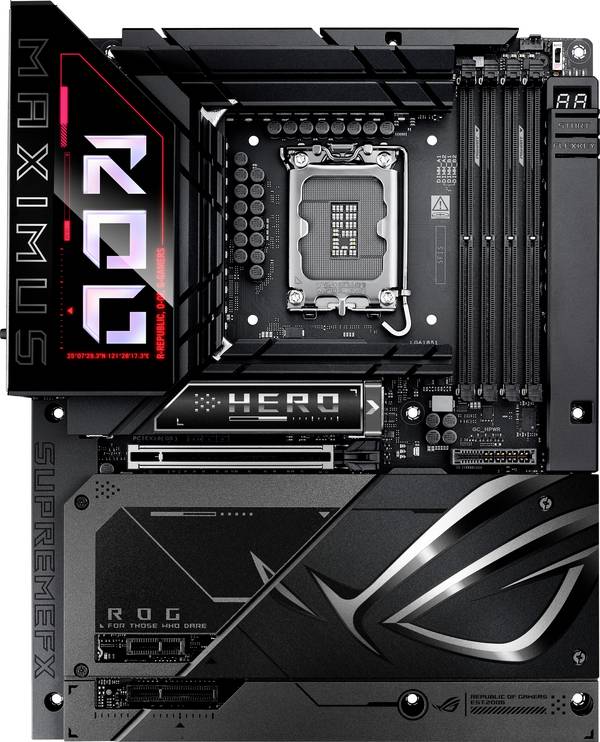 Asus MB ROG MAXIMUS Z890 HERO BTF Moederbord Socket Intel LGA 1851 Vormfactor ATX Moederbord chipset Intel® Z890
