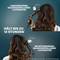 Zes verschillende haarstyling-opzetstukken naast elkaar, elk met een specifieke functie voor haarstijlvariatie en frizz-reductie beschreven.