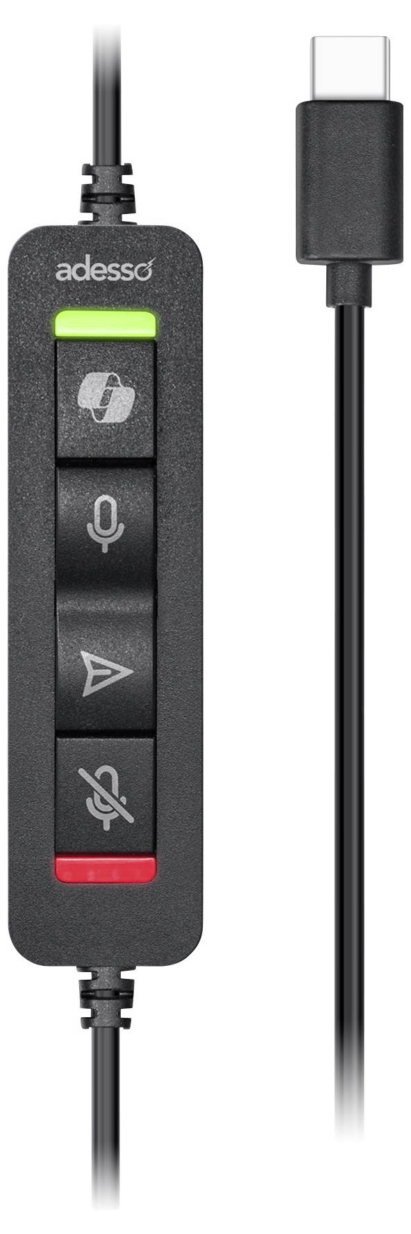 Adesso Xtream P7 AI Copilot Headset On Ear headset Kabel Stereo Zwart (gemeleerd) Headset Computer-5