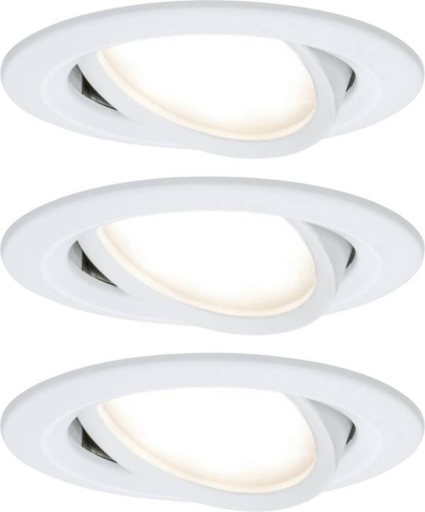 Paulmann 41306 Nova Inbouwlamp Set van 3 stuks  LED LED 18 W Wit