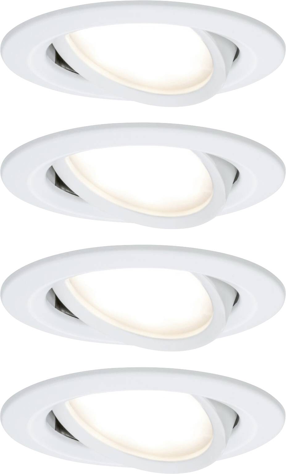 Paulmann 41307 Nova Coin Inbouwlamp Set van 4 stuks LED LED 24 W Wit (mat)-0
