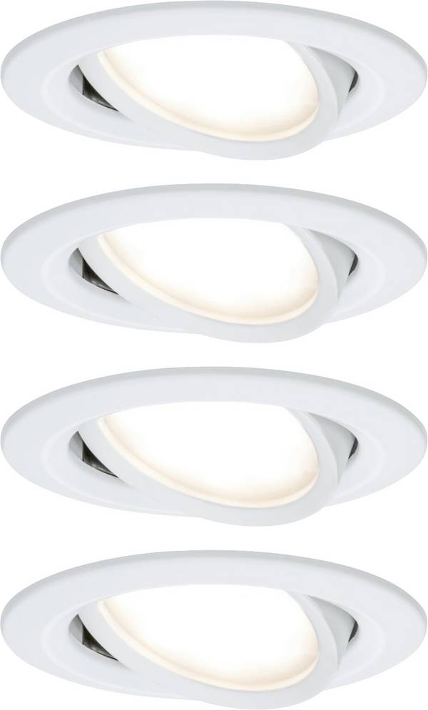 Paulmann 41307 Nova Coin Inbouwlamp Set van 4 stuks  LED LED 24 W Wit (mat)