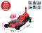 'Rode hydraulische krik met 3,5 t capaciteit, tilt maximaal 540 mm. Minimale hoogte 95 mm. Afmetingen: 760 x 345 x 95 mm.'