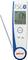 Digitale thermometer met metalen sonde; display toont 17,4°C en 'HOLD'. Bluetooth-symbool en merk 'ebro' zichtbaar.