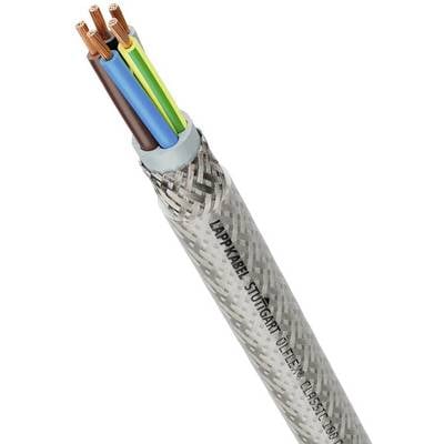 Een onafgeschermd, meeraderig kabel met de tekst 'Lappkabel Stuttgart'. Het kabel bevat meerdere gekleurde aders voor elektrische verbinding.