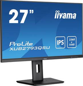Conrad Iiyama ProLite XUB2793QSU-B7 LED-monitor Energielabel E (A - G) 68.6 cm (27 inch) 2560 x 1440 Pixel 16:9 1 ms HDMI, Disp... aanbieding