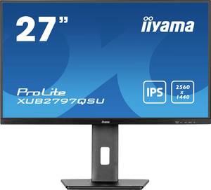 Conrad Iiyama ProLite XUB2797QSU-B2 LED-monitor Energielabel E (A - G) 68.6 cm (27 inch) 2560 x 1440 Pixel 16:9 1 ms HDMI, Disp... aanbieding