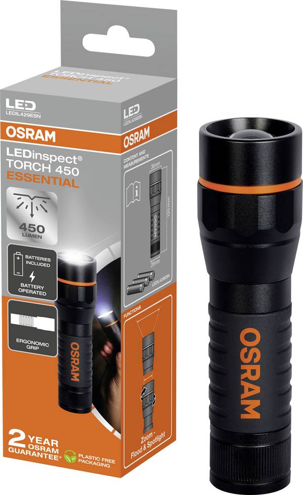 Osram Automotive LEDinspect TORCH 450 ESSENTIAL LEDIL429ESN Werklamp LED   450 lm 17 h