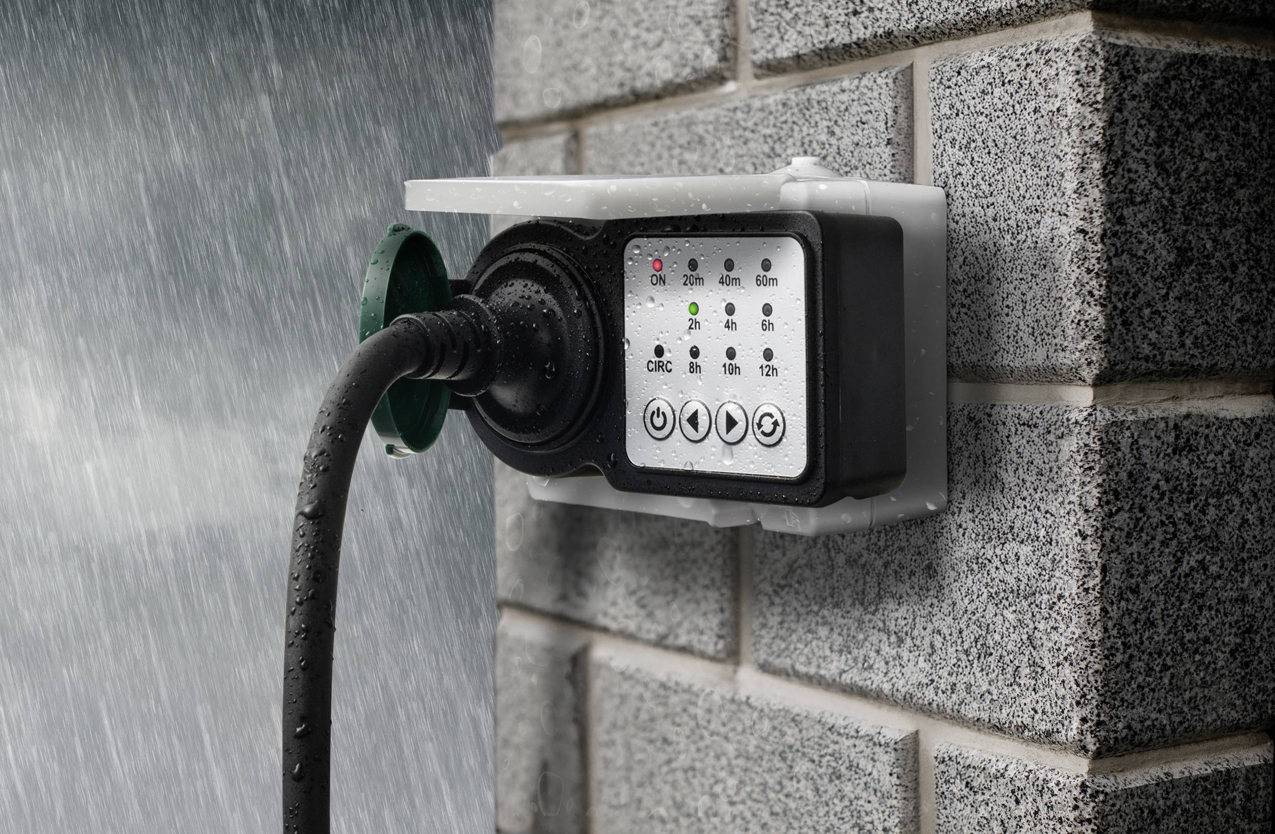 Sygonix SY-6786456 Cowntdown timer Analoog Dagprogramma 3680 W IP44 Continubedrijf, Countdown-functie, START/STOP functi-5