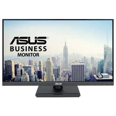Een ASUS Business Monitor toont een skyline van New York City met het Empire State Building op de voorgrond.