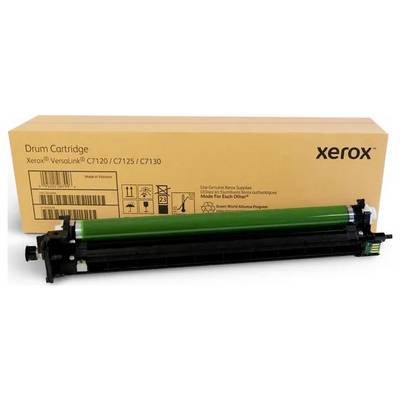 Een Xerox drumcartridge voor VersaLink C7120/C7125/C7130 voor een bruine verpakking.