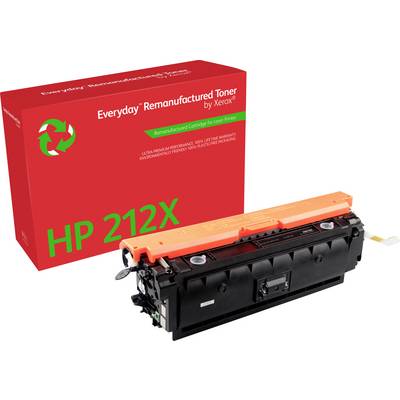 Gereviseerde tonercartridge van Xerox, model HP 212X, voor rode verpakking met recycling-symbool.