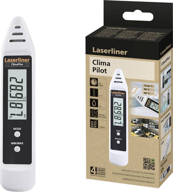 Laserliner ClimaPilot Datalogger voor luchtvochtigheid en temperatuur