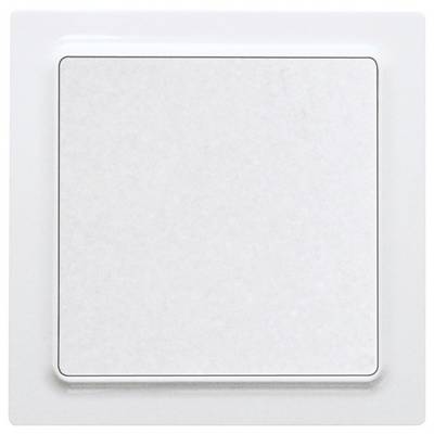 Een witte lichtschakelaar close-up aan een muur, zonder herkenbare context of achtergronddetails.