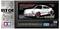Modelbouwpakket van een witte Porsche 911 Carrera RSR 2.8 op een BT-01 chassis van Tamiya. Details en technische specificaties afgebeeld.