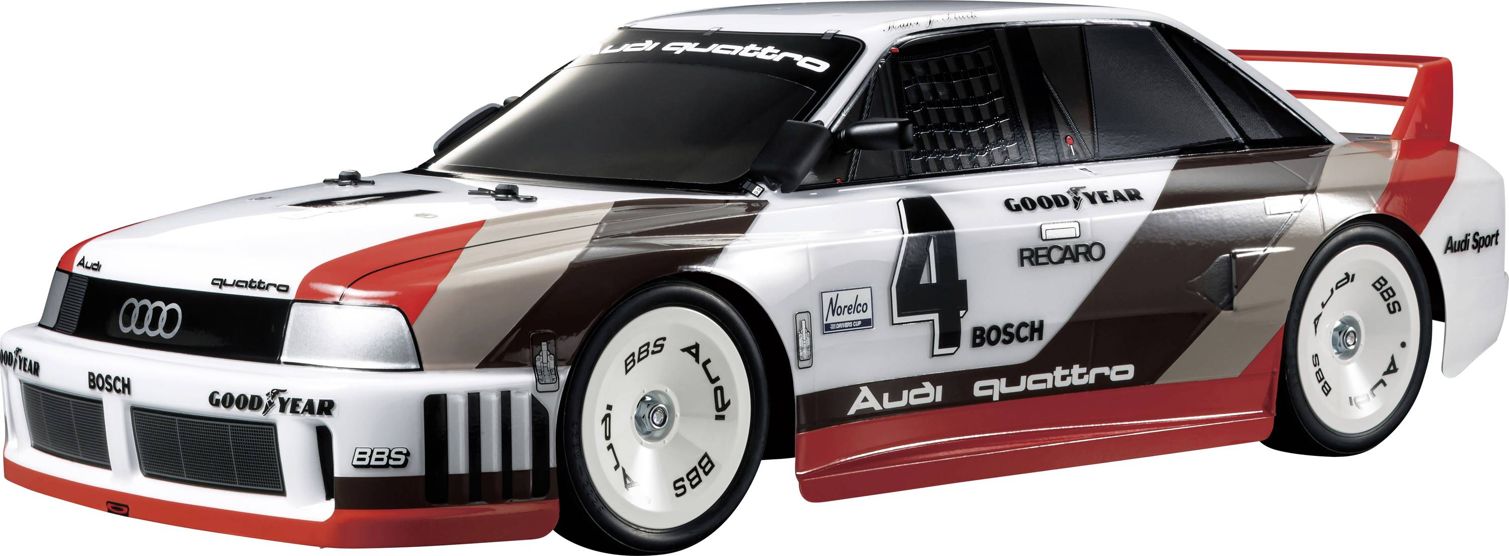 Tamiya 1:10 RC auto Elektro Straatmodel Audi 90 quattro Racing 4WD Bouwpakket TT-02