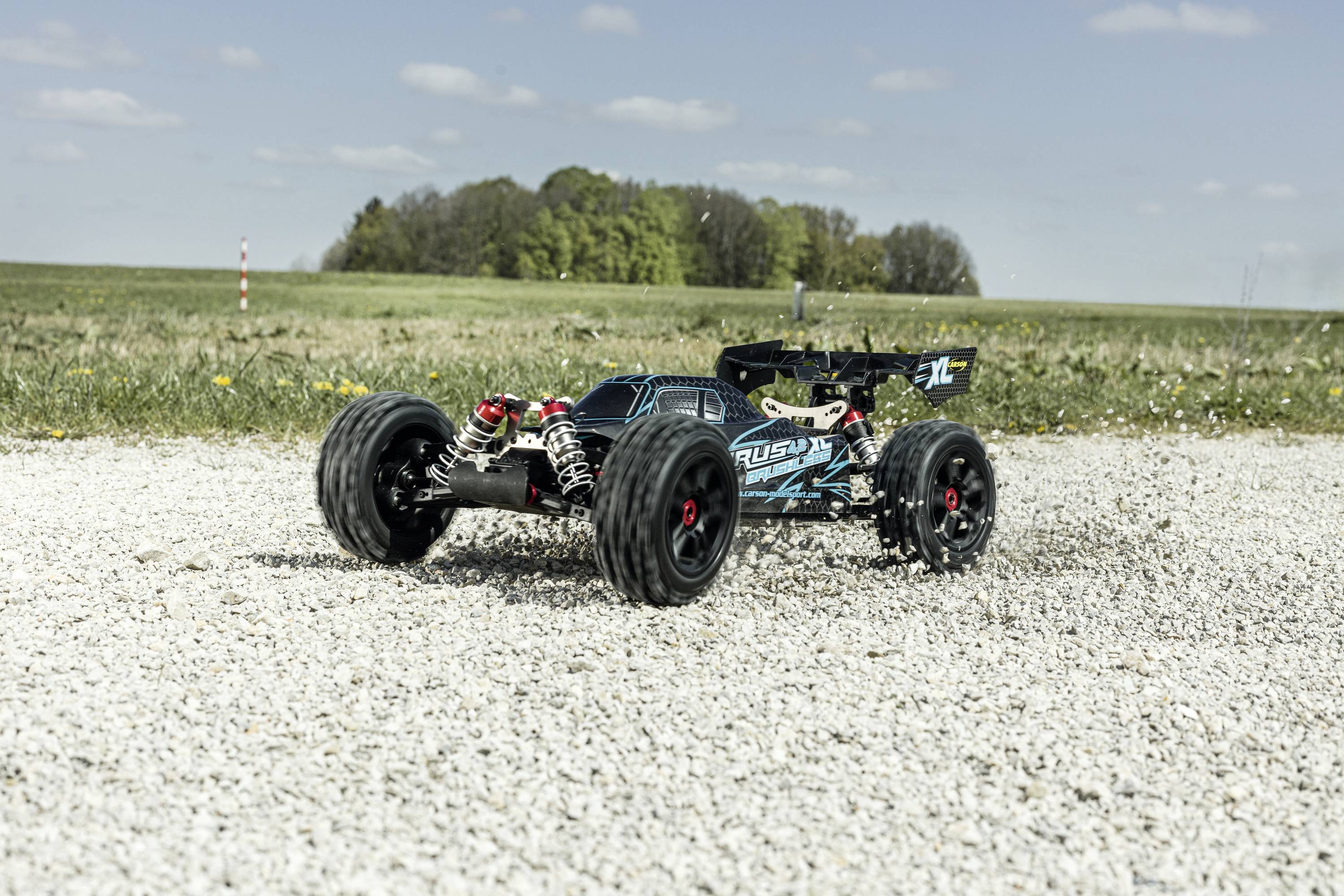 Carson Modellsport Virus 4.2 XL Zwart, Turquoise 1:8 RC auto Elektro Buggy 100% RTR 2,4 GHz Incl. accu, oplader en batte-4