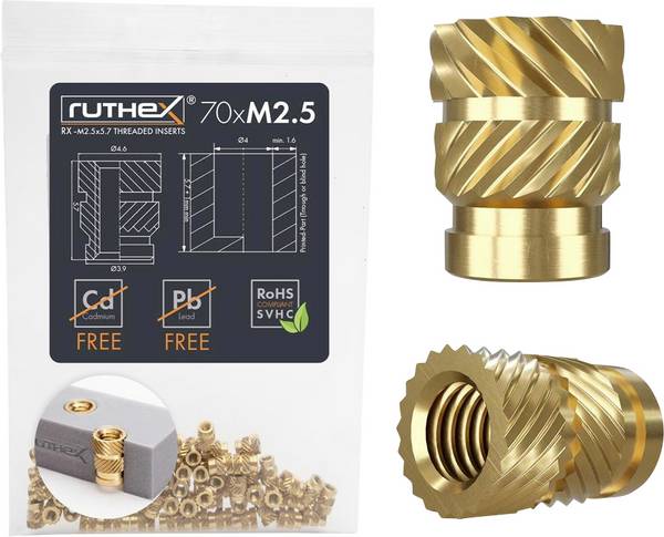 ruthex Schroefdraadinzet RX-M2,5x5.7 GE-M25x57-001