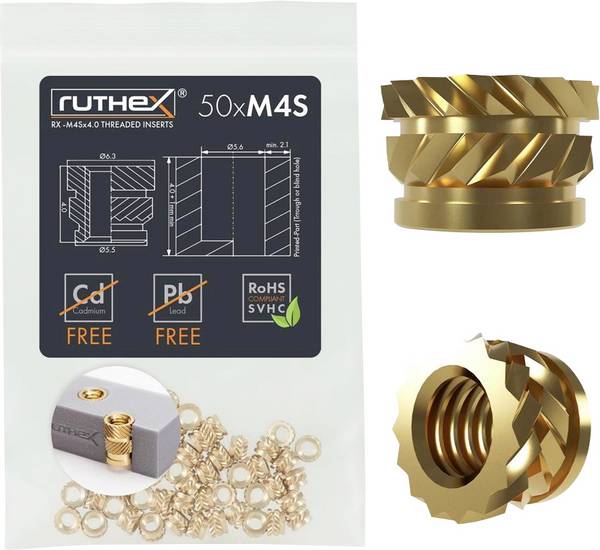 ruthex Schroefdraadinzet RX-M4Sx4.0 GE-M4Sx04-1